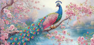 Diamond Painting Chinesischer Pfau